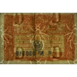 Bourges - Pirot 32-12 - Série E - 50 centimes - 1922 - Etat : TB