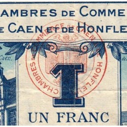 Caen & Honfleur - Pirot 34-18 - 1 franc - Série C - 1920 - Etat : TB+