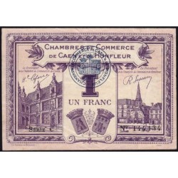Caen & Honfleur - Pirot 34-22 - 1 franc - Série X - 1920 - Etat : TTB