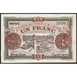 Cahors (Lot) - Pirot 35-24 - 1 franc - Série L - 17/09/1919 - Etat : pr.NEUF