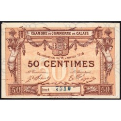 Calais - Pirot 36-28 - 50 centimes - Série A - 14/01/1916 (1917) - Etat : SPL