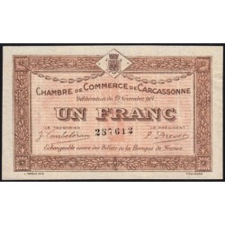 Carcassonne - Pirot 38-6 - 1 franc - 1914 - Etat : TTB+