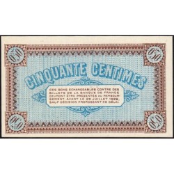 Chalon-sur-Saône, Autun, Louhans - Pirot 42-12 - 50 centimes - Série C 201 - 25/07/1917 - Etat : NEUF