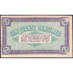 Chalon-sur-Saône, Autun, Louhans - Pirot 42-24 - 50 centimes - Série F 381 - 08/04/1920 - Etat : TTB