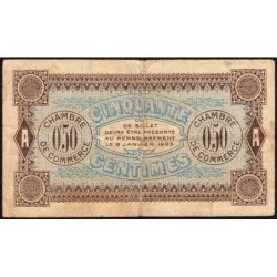 Auxerre - Pirot 17-20 - 50 centimes - Série AZ150 - 08/01/1920 - Etat : TB-