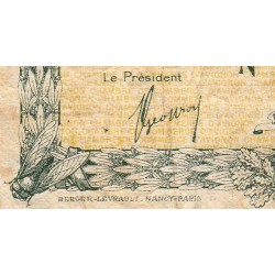 Avignon - Pirot 18-17 - 1 franc - 11/08/1915 (1917) - Etat : B