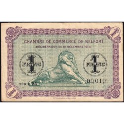 Belfort - Pirot 23-50 - 1 franc - Série 24 - 21/12/1918 - Etat : TB+