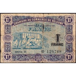 Belfort - Pirot 23-62 - 1 franc - Série B - 12/10/1921 - Etat : B-