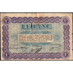 Belfort - Pirot 23-62 - 1 franc - Série B - 12/10/1921 - Etat : B-