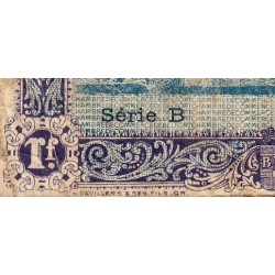 Belfort - Pirot 23-62 - 1 franc - Série B - 12/10/1921 - Etat : B-