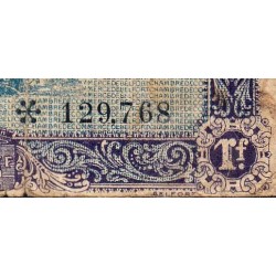 Belfort - Pirot 23-62 - 1 franc - Série B - 12/10/1921 - Etat : B-