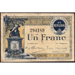Bergerac - Pirot 24-27 - 1 franc - 15/06/1917 - Etat : TB-