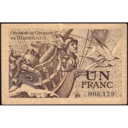 Bordeaux - Pirot 30-30 - 1 franc - Série 75 - 1921 - Etat : TB