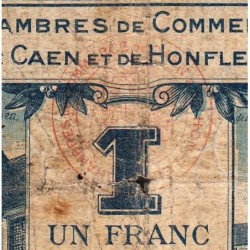 Caen & Honfleur - Pirot 34-18 - 1 franc - Série B - 1920 - Etat : B-