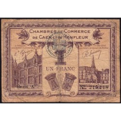 Caen & Honfleur - Pirot 34-22 - 1 franc - Série A - 1920 - Etat : B