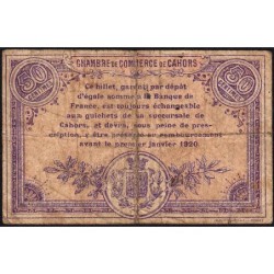 Cahors (Lot) - Pirot 35-16 - 50 centimes - Série F.V. - 01/01/1915 - Etat : B