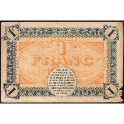Chalon-sur-Saône, Autun, Louhans - Pirot 42-30 - 1 franc - Série G 356 - 07/12/1920 - Etat : B