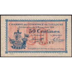 Toulouse - Pirot 122-1 - 50 centimes - Sans série - 06/11/1914 - Etat : SPL