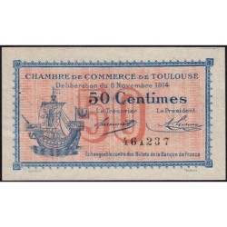 Toulouse - Pirot 122-1 - 50 centimes - Sans série - 06/11/1914 - Etat : SPL