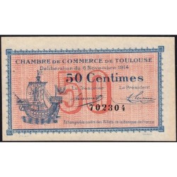 Toulouse - Pirot 122-1 - 50 centimes - Sans série - 06/11/1914 - Etat : SPL