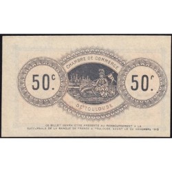 Toulouse - Pirot 122-1 - 50 centimes - Sans série - 06/11/1914 - Etat : SPL