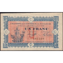 Toulouse - Pirot 122-6 - 1 franc - Sans série - 06/11/1914 - Etat : SUP+