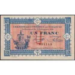 Toulouse - Pirot 122-6 - 1 franc - Sans série - 06/11/1914 - Etat : SPL
