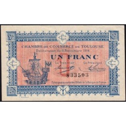Toulouse - Pirot 122-6 - 1 franc - Sans série - 06/11/1914 - Etat : SPL