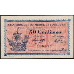 Toulouse - Pirot 122-8 - 50 centimes - Série 2 - 06/11/1914 - Etat : SPL