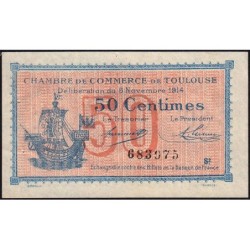 Toulouse - Pirot 122-8 - 50 centimes - Série 2 - 06/11/1914 - Etat : SUP+
