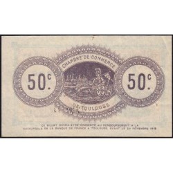 Toulouse - Pirot 122-8 - 50 centimes - Série 2 - 06/11/1914 - Etat : SUP+