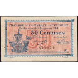 Toulouse - Pirot 122-8 - 50 centimes - Série 2 - 06/11/1914 - Etat : SUP