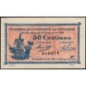 Toulouse - Pirot 122-8 variété - 50 centimes - Série III - 06/11/1914 - Etat : SPL