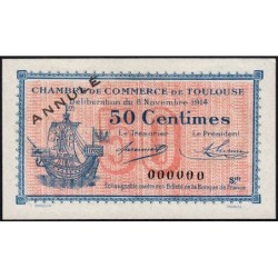 Toulouse - Pirot 122-11 - 50 centimes - Série III - 06/11/1914 - Annulé - Etat : pr.NEUF