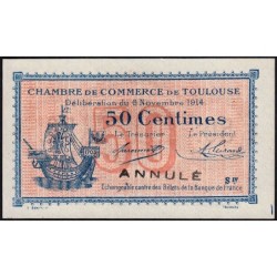 Toulouse - Pirot 122-13 - 50 centimes - Série IV - 06/11/1914 - Annulé - Etat : pr.NEUF