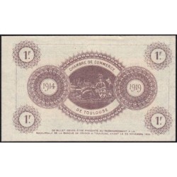 Toulouse - Pirot 122-19 variété - 1 franc - Série 5 - 06/11/1914 - Annulé - Etat : SPL