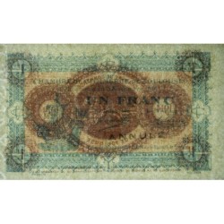 Toulouse - Pirot 122-19 variété - 1 franc - Série 5 - 06/11/1914 - Annulé - Etat : SPL