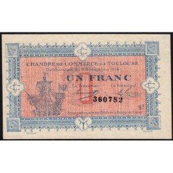 Toulouse - Pirot 122-14 - 1 franc - Série 2 - 06/11/1914 - Etat : SUP