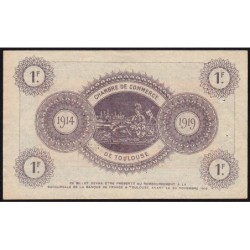 Toulouse - Pirot 122-14 - 1 franc - Série III - 06/11/1914 - Etat : TTB+