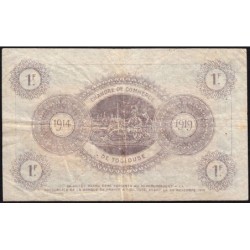 Toulouse - Pirot 122-14 variété - 1 franc - Série III - 06/11/1914 - Etat : TB
