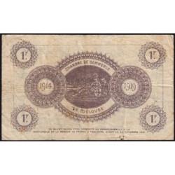 Toulouse - Pirot 122-14 variété - 1 franc - Série 5 - 06/11/1914 - Etat : TB-