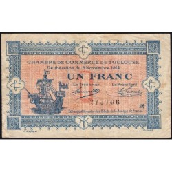 Toulouse - Pirot 122-20 - 1 franc - Série 6 - 06/11/1914 - Etat : TB