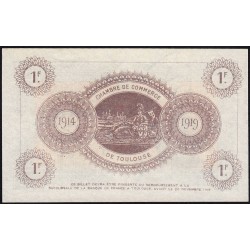 Toulouse - Pirot 122-21 variété - 1 franc - Série 6 - 06/11/1914 - Annulé - Etat : SPL+