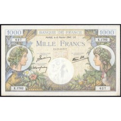 F 39-04 - 06/02/1941 - 1000 francs - Commerce - Série E.1702 - Etat : TTB+