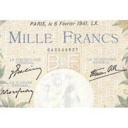F 39-04 - 06/02/1941 - 1000 francs - Commerce - Série E.1702 - Etat : TTB+