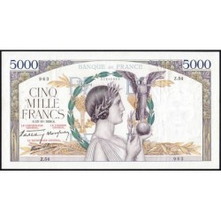F 45-01 - 13/10/1938 - 1000 francs - Victoire modifié 1 - Série Z.54 - Etat : TTB+