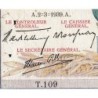 F 46-03 - 02/03/1939 - 5000 francs - Victoire modifié 2 - Série T.109 - Etat : B-