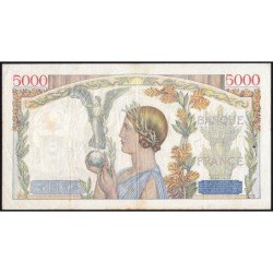 F 46-06 - 25/05/1939 - 5000 francs - Victoire modifié 2 - Série S.193 - Etat : TB