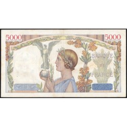 F 46-07 - 08/06/1939 - 5000 francs - Victoire modifié 2 - Série R.224 - Etat : TB+