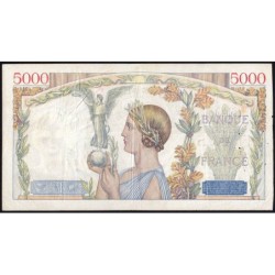F 46-07 - 08/06/1939 - 5000 francs - Victoire modifié 2 - Série M.225 - Etat : TTB-